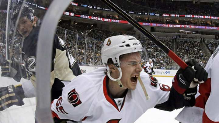 Erik Karlsson Shows Us How It Feels To Get Your Achilles Sliced By A Skate