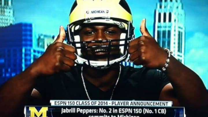 Jabrill Peppers, top-ranked cornerback, commits to Michigan