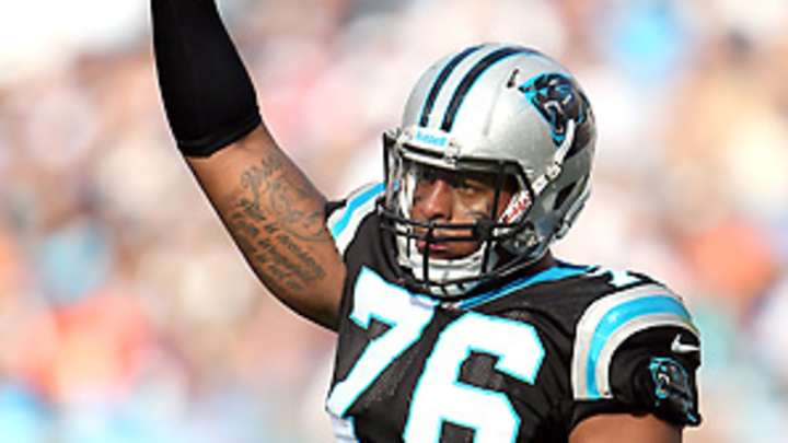 DE Hardy says 3-9 Panthers better than Falcons