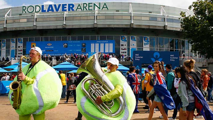 Fans at the Australian Open