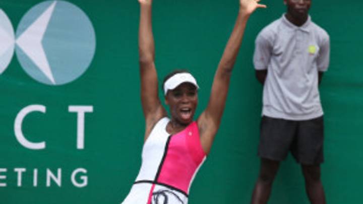 Venus beats Serena, busts a move in Nigeria exhibition Venus beats Serena, busts a move in Nigeria exhibition