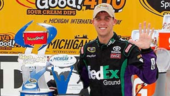 Hamlin's winning streak could spoil Johnson's 'Drive for Five' Hamlin's winning streak could spoil Johnson's 'Drive for Five'
