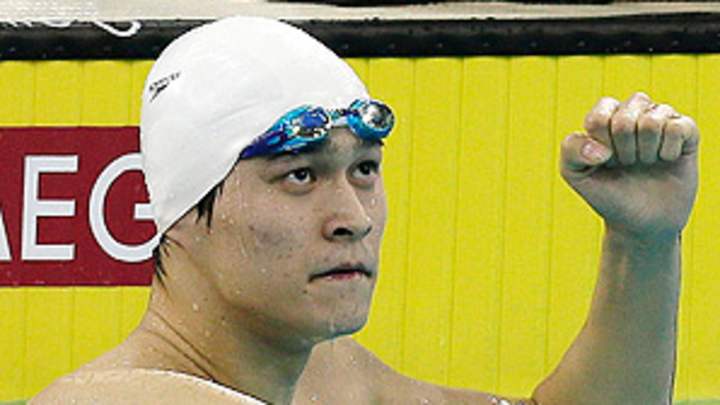 Sun Yang wins gold in 200m freestyle at Asian championships