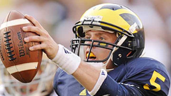 Unflappable Forcier takes the keys and drives Wolverines past Irish