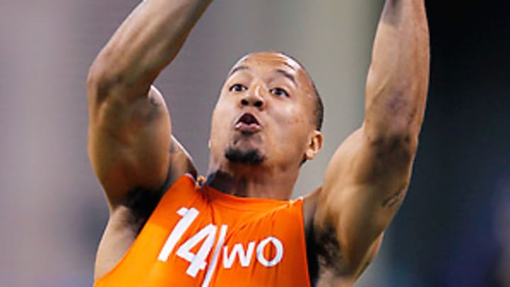 How high will WRs Floyd, Hill climb on draft day?