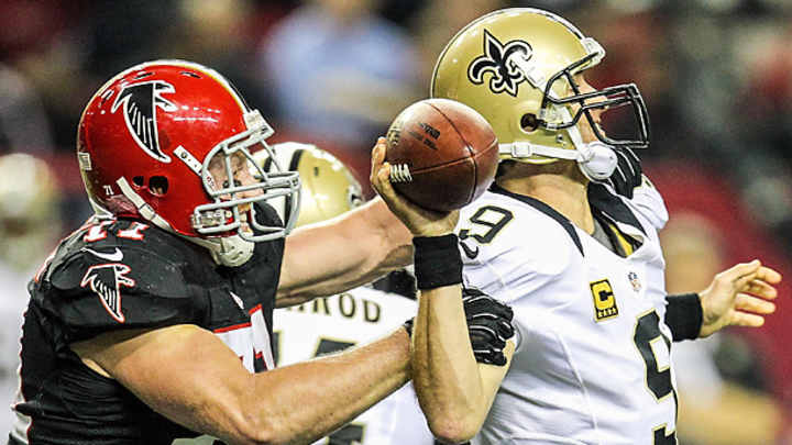 Mike Nolan's defense staggers Drew Brees as Falcons down the Saints