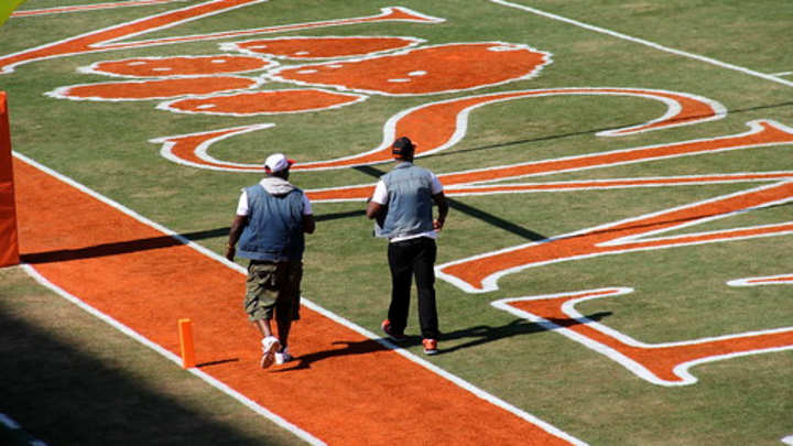 Clemson meat, well-done; Clemson Tigers, medium-rare