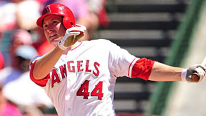 Twentysomething slugger starring for Angels. Trout? No, Trumbo Twentysomething slugger starring for Angels. Trout? No, Trumbo