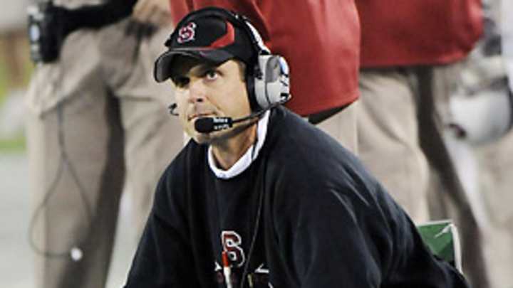 What's his deal? Jim Harbaugh's the hottest coach in all of football