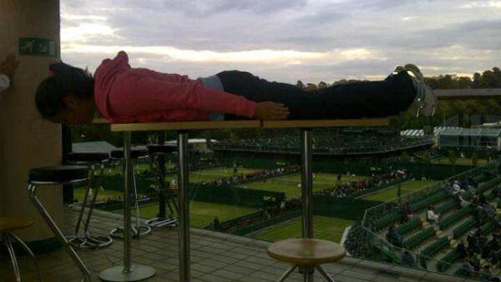 Planking craze hits Wimbledon Planking craze hits Wimbledon