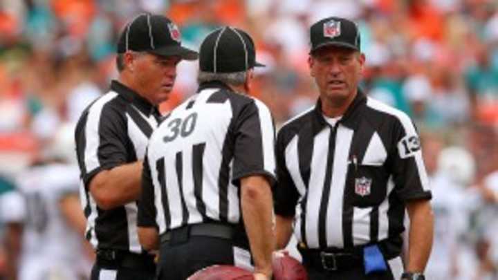 Replacement refs told no whistles on hail mary, one admits wrong call on Golden Tate touchdown Replacement refs told no whistles on hail mary, one admits wrong call on Golden Tate touchdown