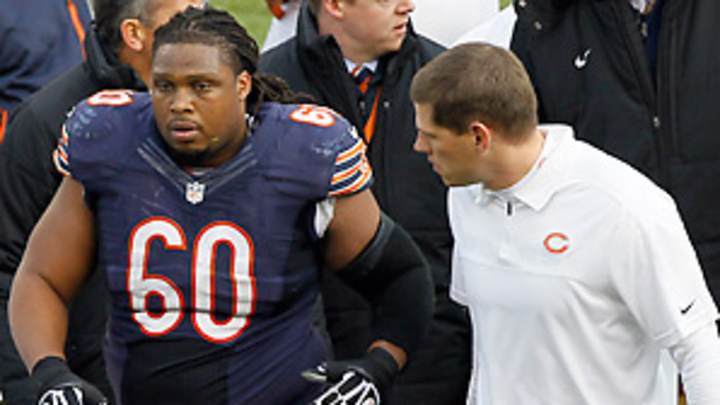 Lance Louis, Chris Spencer injuries leave thin Bears' O-line hurting