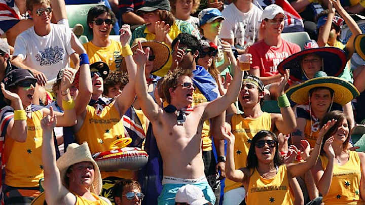 Fans at the Australian Open