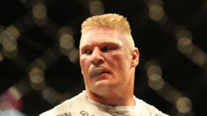 While fans search for scandal, Lesnar just has flu