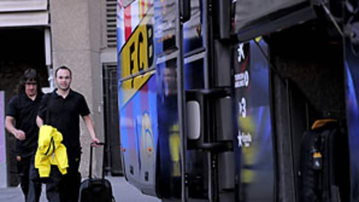 Barcelona's usual prematch preparation thrown out of sync