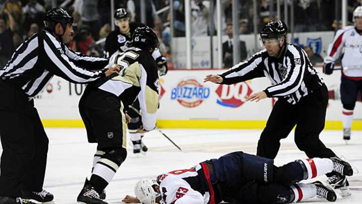 Impressions of a hockey fight