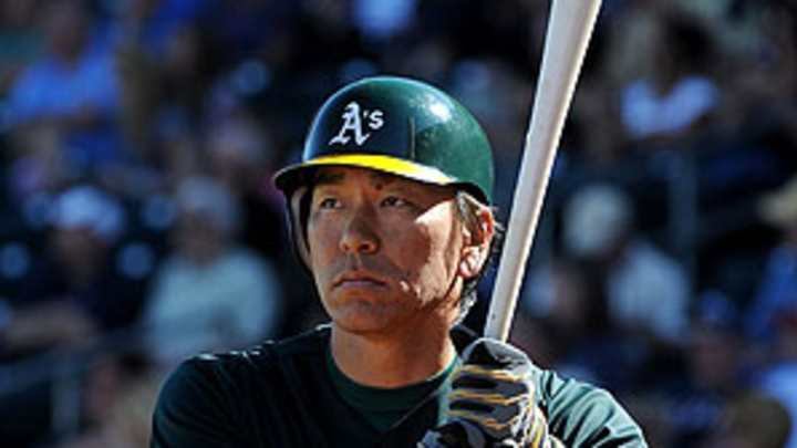 Matsui joins A's lineup to bring some bash back to Oakland