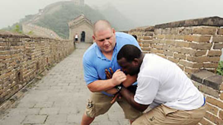 A steep climb up a Great Wall