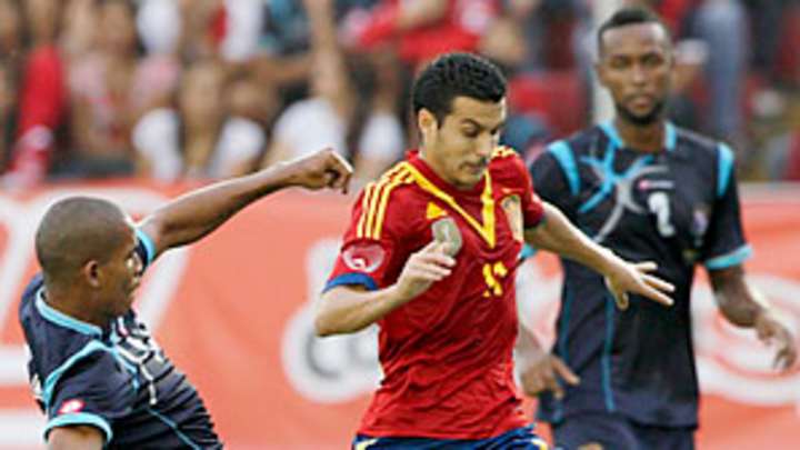 Why did world champion Spain travel to Panama for a friendly?