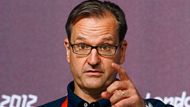 A burst water main causes flooding in IOC headquarters