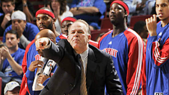 Pistons' Kuester puts on happy face