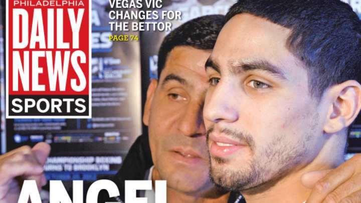 Danny Garcia appears on back page of Friday's Philadelphia Daily News Danny Garcia appears on back page of Friday's Philadelphia Daily News