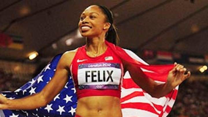 Allyson Felix finally strikes gold on banner night for US track and field Allyson Felix finally strikes gold on banner night for US track and field