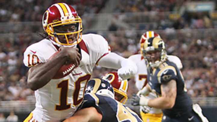 Redskins' Griffin upset by Rams Redskins' Griffin upset by Rams