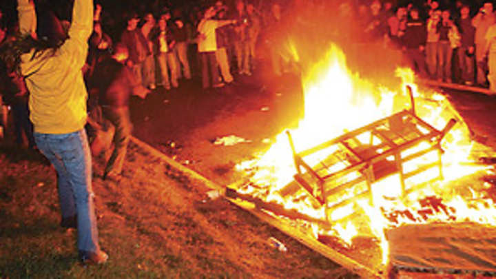 Terrible news on a day of joy