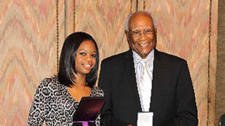 Gabby Douglas and Herb Douglas linked by more than a last name
