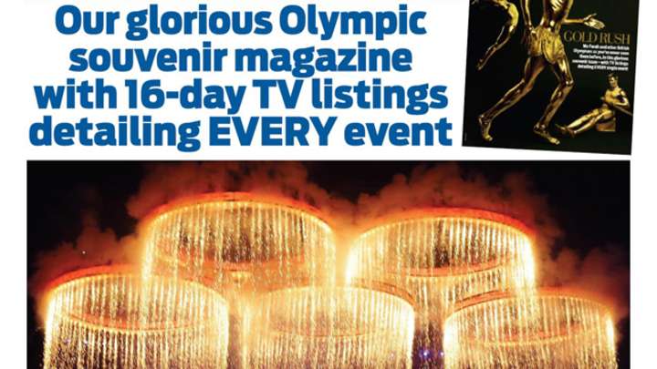 Olympics Newspaper Front Pages