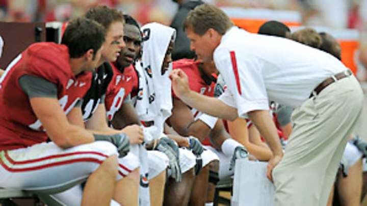 Alabama's mystery man has gift of gab, bright coaching future