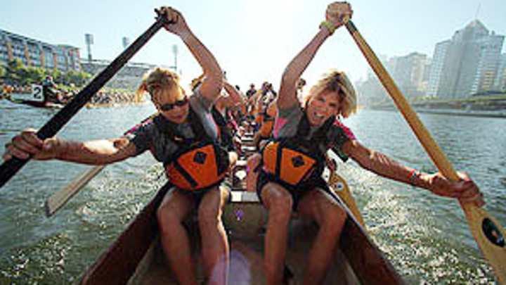 Pretty in pink: Cancer survivors form top dragonboat racing team