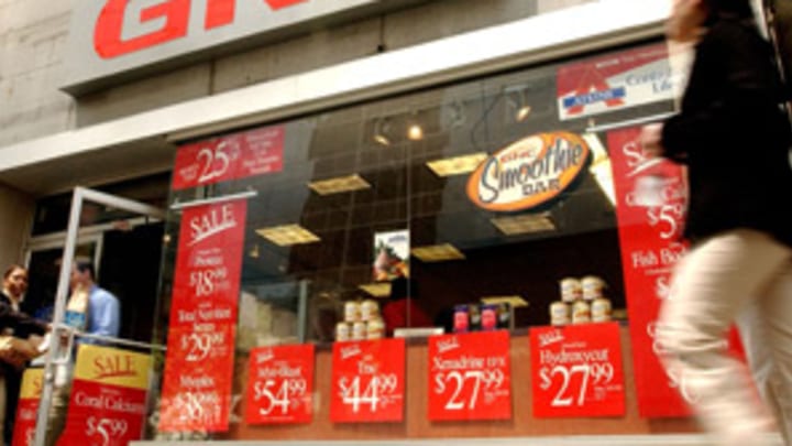 What's on the shelves at GNC?