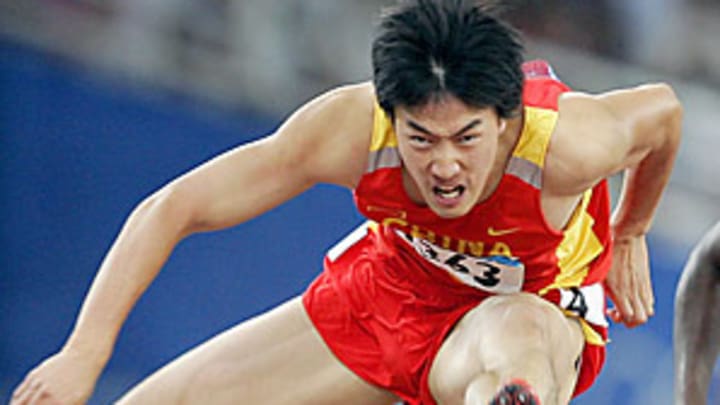 Sore hamstring still bothering Chinese hurdler Liu Xiang Sore hamstring still bothering Chinese hurdler Liu Xiang