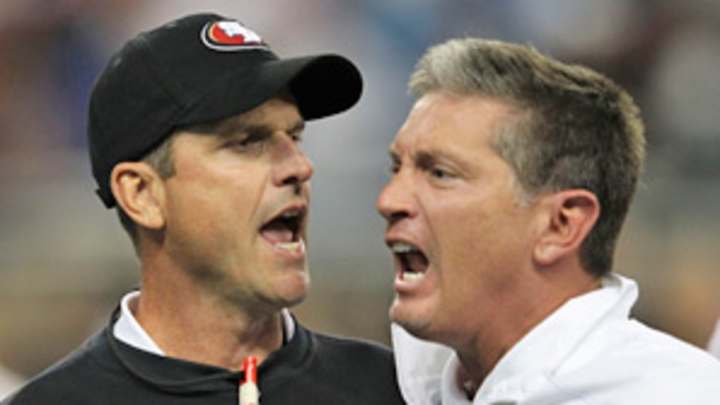 Handshake II: Harbaugh, Schwartz to meet for first time since run-in Handshake II: Harbaugh, Schwartz to meet for first time since run-in