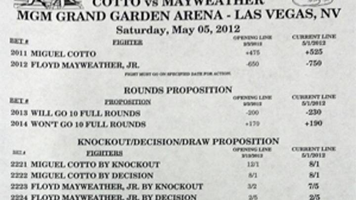 MGM Grand sports book abuzz with Mayweather-Cotto looming MGM Grand sports book abuzz with Mayweather-Cotto looming