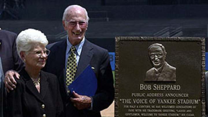 Fulfilling the request of the man who gave voice to Yankee Stadium