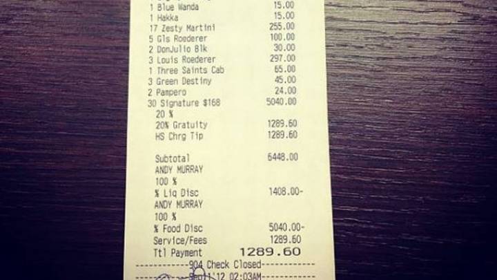 Andy Murray's team racked up quite the tab after U.S. Open win Andy Murray's team racked up quite the tab after U.S. Open win