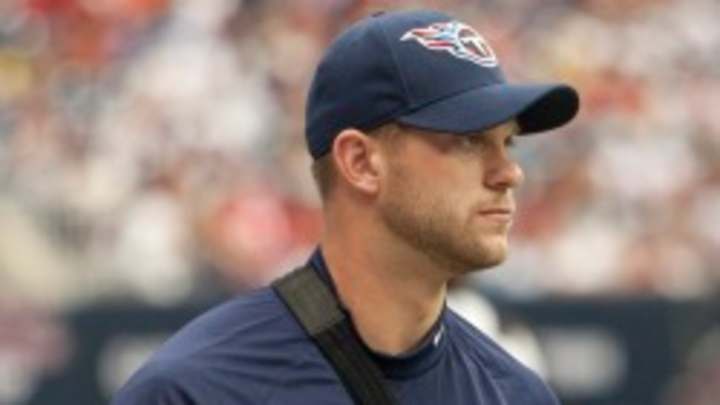 Report: Titans QB Jake Locker day-to-day with shoulder injury, status for Sunday's game unknown Report: Titans QB Jake Locker day-to-day with shoulder injury, status for Sunday's game unknown