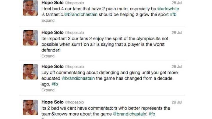 Solo, Chastain war of words obscures U.S. team's success