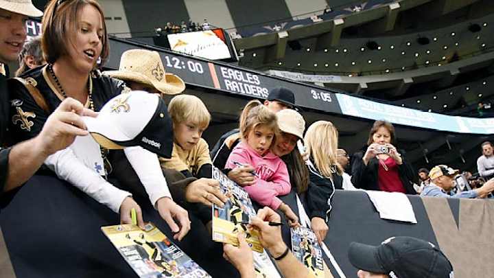 Drew Brees Outside the Huddle