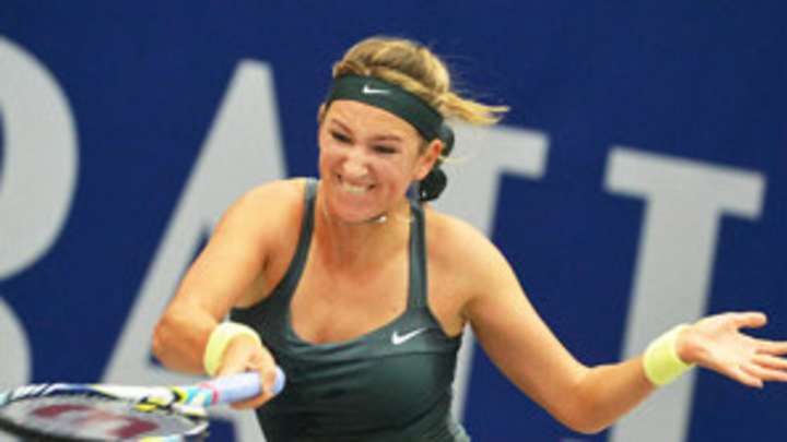 Azarenka blitzes Halep to reach Austria quarters Azarenka blitzes Halep to reach Austria quarters