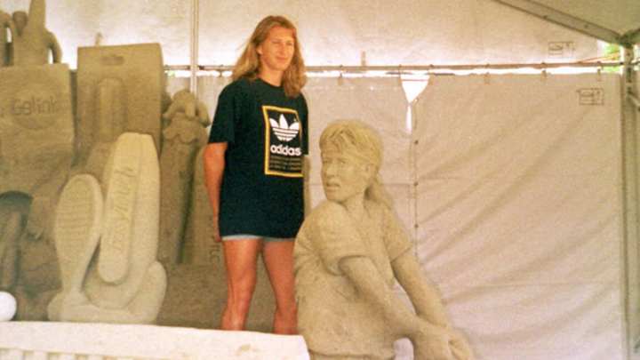 Memory Lane: Steffi's sandy backhand
