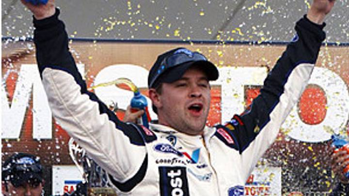 Ricky Stenhouse earns first win of 2012 at Las Vegas Ricky Stenhouse earns first win of 2012 at Las Vegas