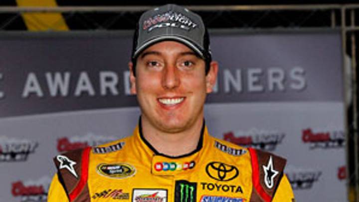 Busch wins pole, Keselowski outqualifies Johnson