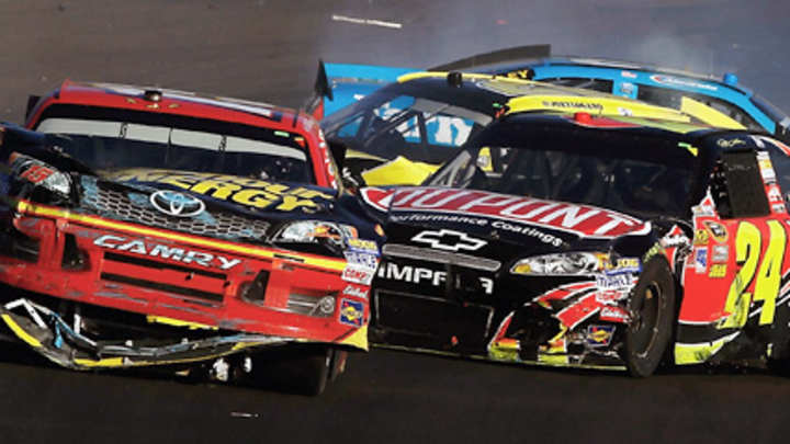 Gordon's anger at Bowyer dates back to April race Gordon's anger at Bowyer dates back to April race