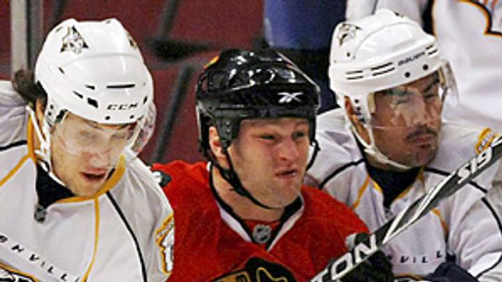 Crashing the Net: Blackhawks' Eager proves a bruiser with touch Crashing the Net: Blackhawks' Eager proves a bruiser with touch
