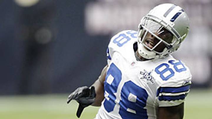 Line of scrimmage: Bryant drops the pads and grabs the attention
