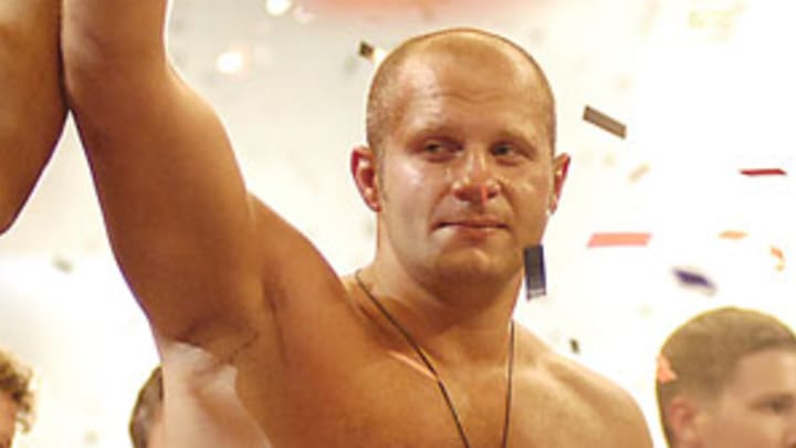 Fedor locked in with Affliction/M-1 Fedor locked in with Affliction/M-1